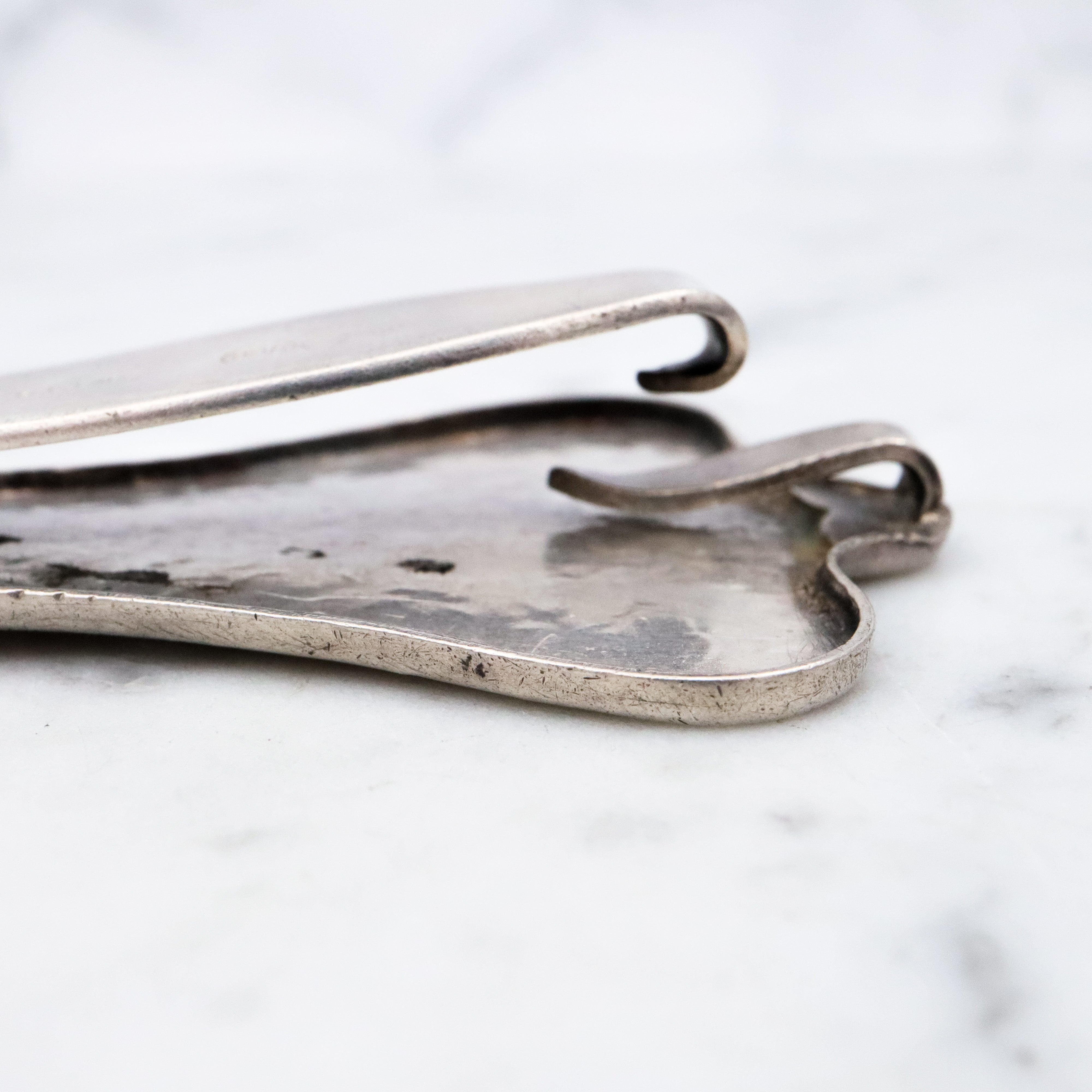 Antique Aesthetic mixed metals sterling bug chatelaine clip by Dominick & Haff